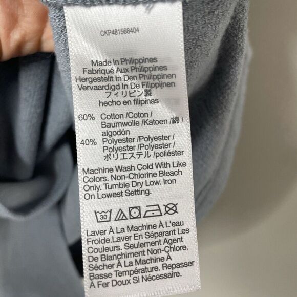 MADEWELL Shirt Men Medium East Short Sleeve Jacquard NEW Blue Button Up NO846 - Picture 10 of 12